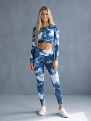 Top funcțional pentru femei cu mâneci lungi premium ALTISPORT VOJ/ALW066TR04 ALBASTRU ÎNCHIS