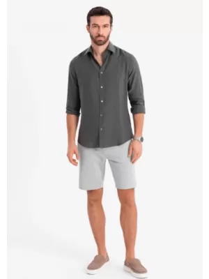 Pantaloni scurţi OMBRE OM-SRCS-0169 GRI DESCHIS