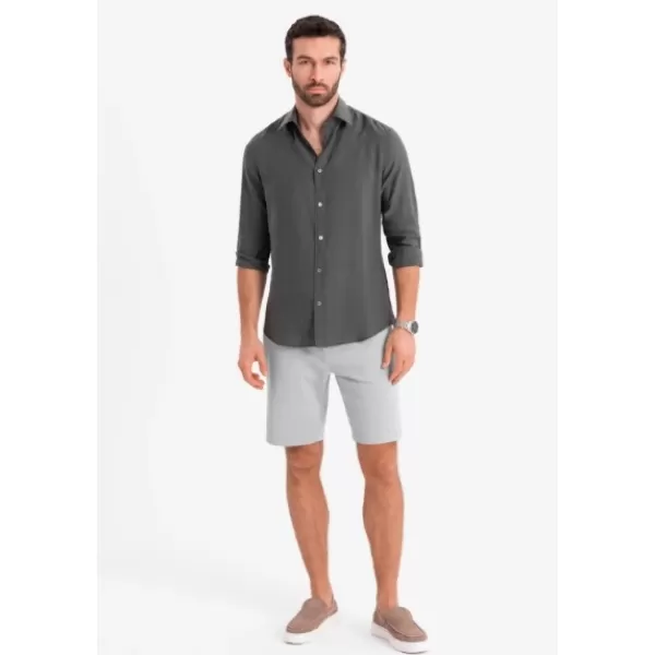  Pantaloni scurţi OMBRE OM-SRCS-0169 GRI DESCHIS 