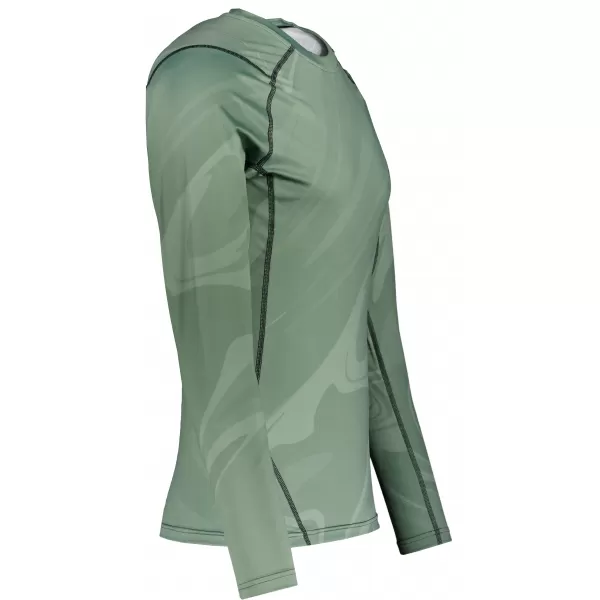  Tricou de compresie funcțională pentru bărbați cu premium cu mânecă lungă ALTISPORT VOJ/ALM072TR03 VERDE 