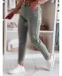 Pantalonii pentru doamne DSTREET SLIMFIZ UY2494 ALBASTRU
