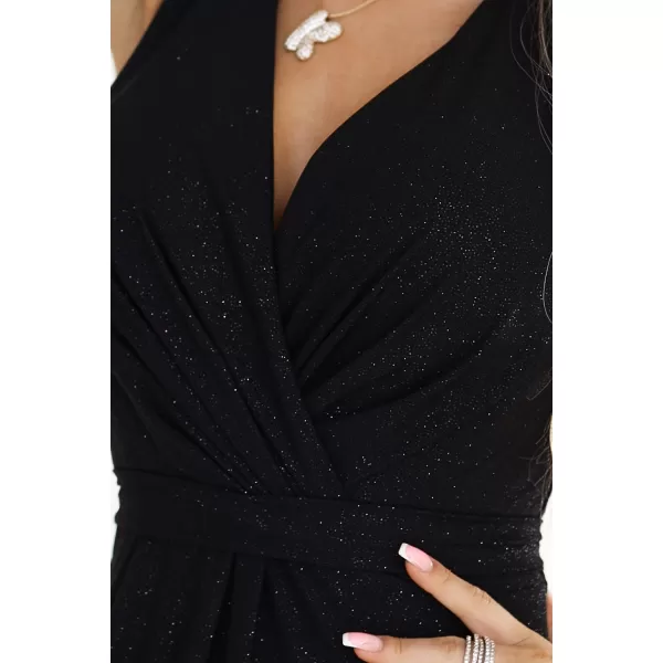  Rochie NUMOCO MONIQUE 587-1 NEGRU CU SCLIPICI 