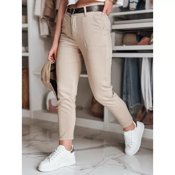  Pantalonii pentru doamne DSTREET UY2545 BEJ 