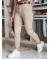 Pantalonii pentru doamne DSTREET UY2545 BEJ
