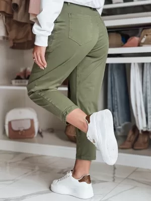 Pantalonii pentru doamne DSTREET CHINOSKA UY2558 KAKI