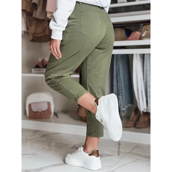  Pantalonii pentru doamne DSTREET CHINOSKA UY2558 KAKI 