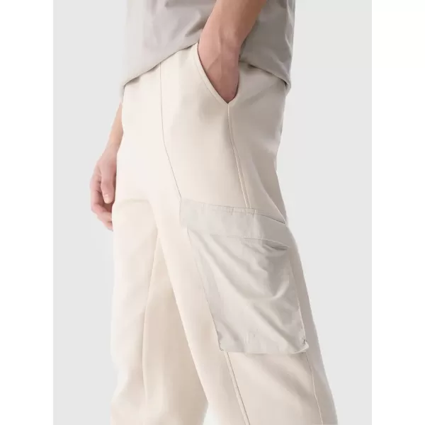  Pantaloni 4F WSS25TTROM0990 CREMĂ 
