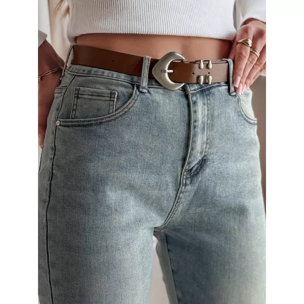  Pantalonii pentru doamne DSTREET SLIMVISA UY2460 ALBASTRU 
