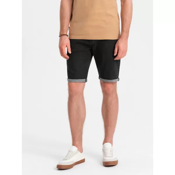  Pantaloni scurţi OMBRE OM-SRDS-0134 NEGRU 
