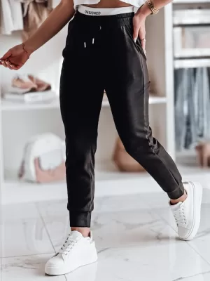 Pantalonii pentru doamne DSTREET SPORTIVO UY2398 NEGRU