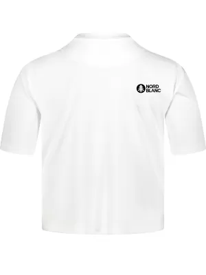 Crop top funcțional pentru femei NORDBLANC NBSLF8028 ALB
