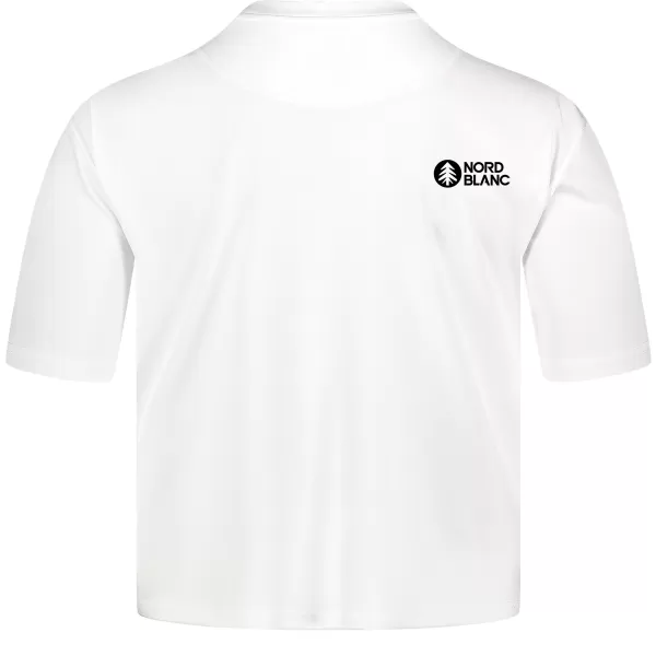  Crop top funcțional pentru femei NORDBLANC NBSLF8028 ALB 