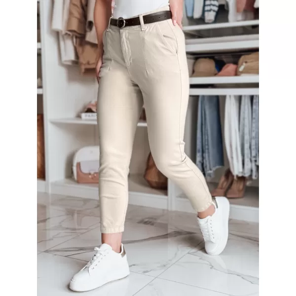  Pantalonii pentru doamne DSTREET UY2546 BEJ 
