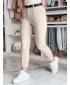 Pantalonii pentru doamne DSTREET UY2546 BEJ