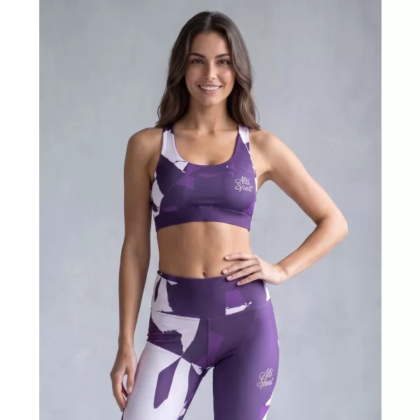  Premium de sutien sport pentru femei ALTISPORT VOJ/ALW080POD01 PURPURIU ÎNCHIS 