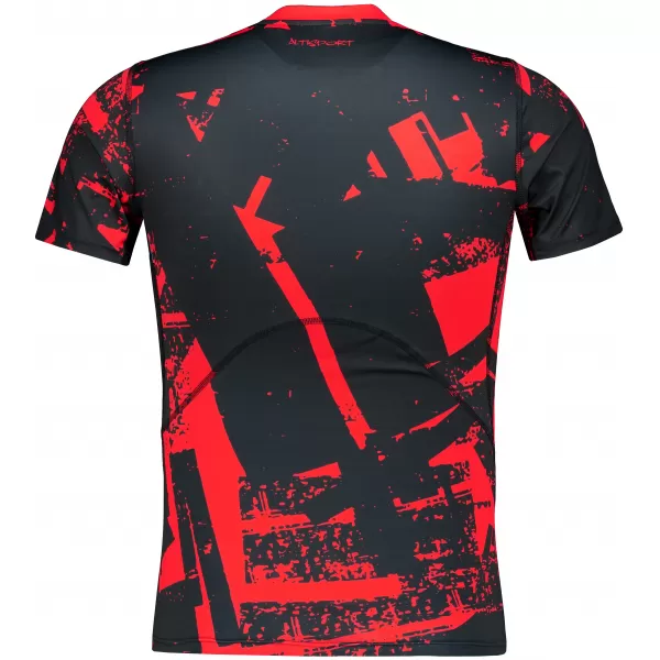  Tricou de compresie funcțională pentru bărbați cu premiu cu mânecă scurtă ALTISPORT VOJ/ALM079TR04 NEGRU -D 
