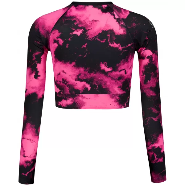  Top funcțional pentru femei cu mâneci lungi premium ALTISPORT VOJ/ALW066TR04 NEGRU -PINK 