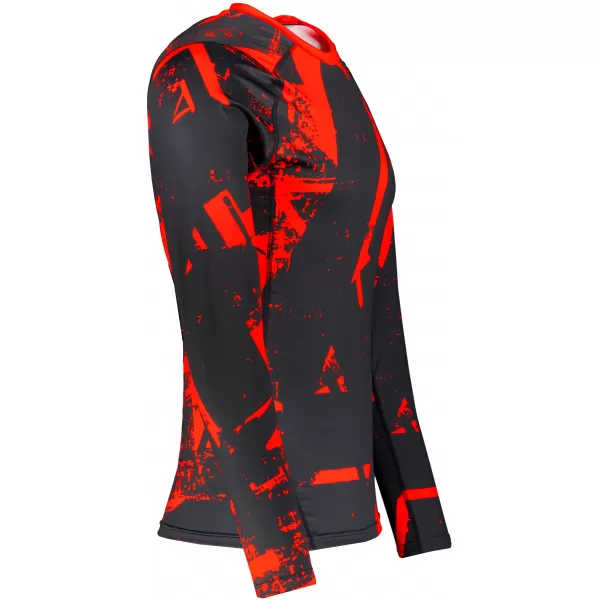  Tricou de compresie funcțională pentru bărbați cu premium cu mânecă lungă ALTISPORT VOJ/ALM079TR03 NEGRU -D 
