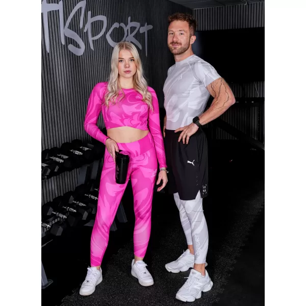  Top funcțional pentru femei cu mâneci lungi premium ALTISPORT VOJ/ALW072TR04 ROZ FIERBINTE 