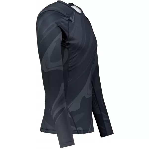  Tricou de compresie funcțională pentru bărbați cu premium cu mânecă lungă ALTISPORT VOJ/ALM072TR03 NEGRU 