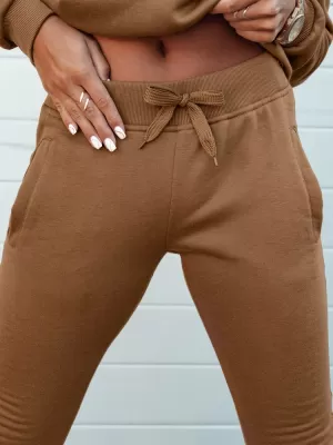 Pantalonii pentru doamne DSTREET FITS UY2146 CĂMILĂ