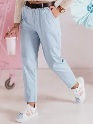 Pantalonii pentru doamne DSTREET SOFELIA UY2504 ALBASTRU DESCHIS