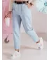 Pantalonii pentru doamne DSTREET SOFELIA UY2504 ALBASTRU DESCHIS