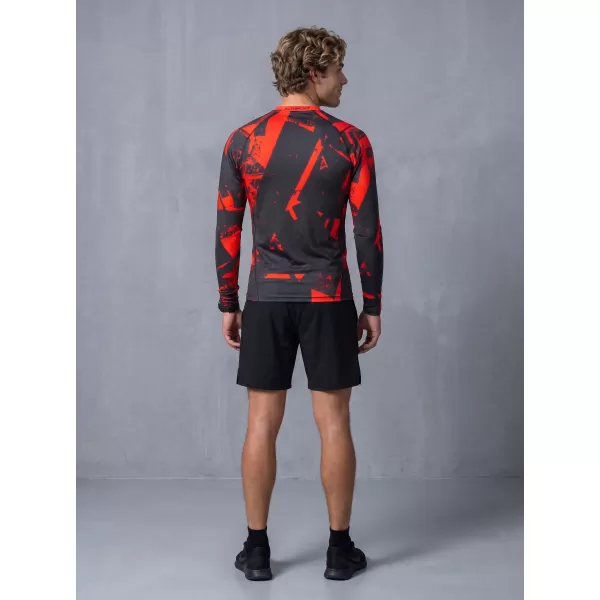 Tricou de compresie funcțională pentru bărbați cu premium cu mânecă lungă ALTISPORT VOJ/ALM079TR03 NEGRU -D 
