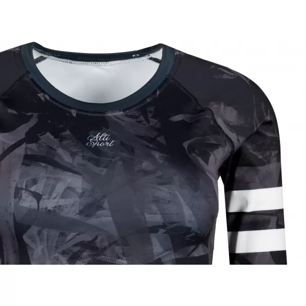  Top funcțional pentru femei cu mâneci lungi premium ALTISPORT VOJ/ALW096TR04 NEGRU 