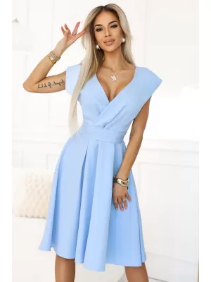 Rochie NUMOCO SCARLETT 348-12 ALBASTRU DESCHIS