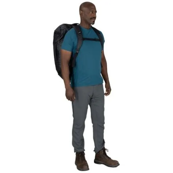  Geantă OSPREY TRANSPORTER 65 RAVEN BLACK/BLACK 