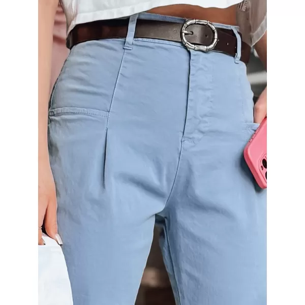  Pantalonii pentru doamne DSTREET CHINOSKA UY2559 ALBASTRU 