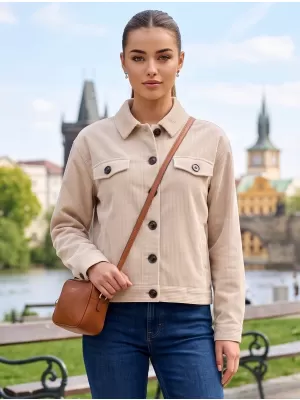 Geacă pentru doamne ALTISPORT EVELINA UȘOR CREMOS