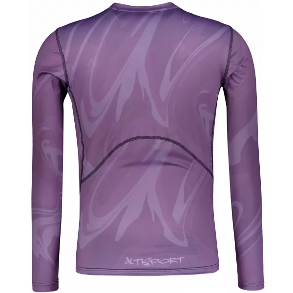  Tricou de compresie funcțională pentru bărbați cu premium cu mânecă lungă ALTISPORT VOJ/ALM072TR03 VIOLET 