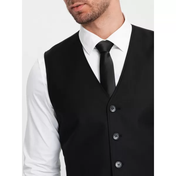  Vestă OMBRE OM-BLZV-0112 NEGRU 