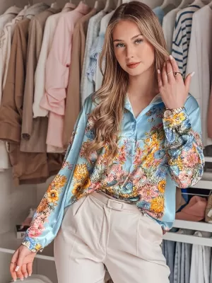 Cămaşă DSTREET BLOSSIVA DY0466 ALBASTRU DESCHIS