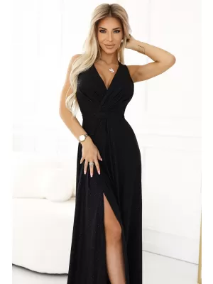 Rochie NUMOCO MONIQUE 587-1 NEGRU CU SCLIPICI