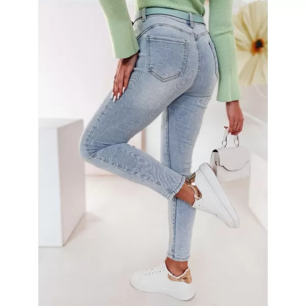  Pantalonii pentru doamne DSTREET JENIVIA UY2482 ALBASTRU 