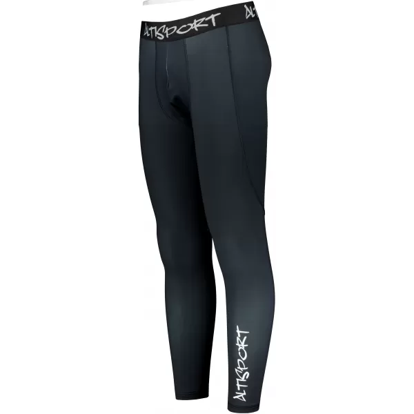  Jambiere sport pentru bărbați de premiu lung ALTISPORT VOJ/ALM000LEG01 NEGRU 