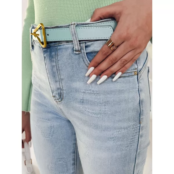  Pantalonii pentru doamne DSTREET JENIVIA UY2482 ALBASTRU 