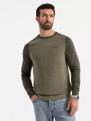 Pulover pentru bărbați OMBRE OM-SWSW-0121 MĂSLIN