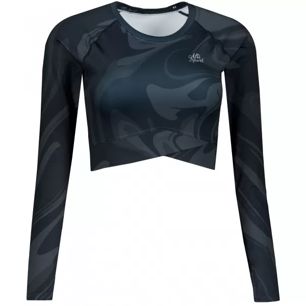  Top funcțional pentru femei cu mâneci lungi premium ALTISPORT VOJ/ALW072TR04 NEGRU 