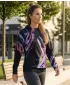 Premium cu hanorac funcțional pentru femei ALTISPORT VOJ/ALW074MI01 NEGRU -PINK