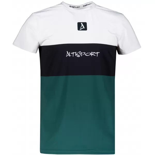  Funcțional t -thirt premium Plus ALTISPORT VOJ/ALM051TR02 ALB -GREEN 