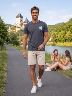 Cămaşă ALTISPORT EBEN GRI ÎNCHIS