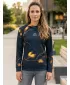 Premium cu hanorac funcțional pentru femei ALTISPORT VOJ/ALW097MI01 FRUNZE DE AUR