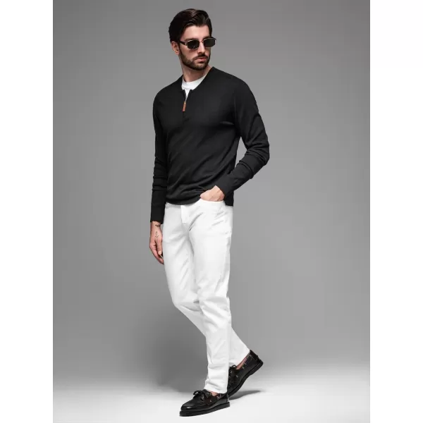  Pulover pentru bărbați OMBRE OM-SWZS-0124 NEGRU 