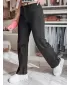 Pantalonii pentru doamne DSTREET DELUSSIA UY2669 NEGRU