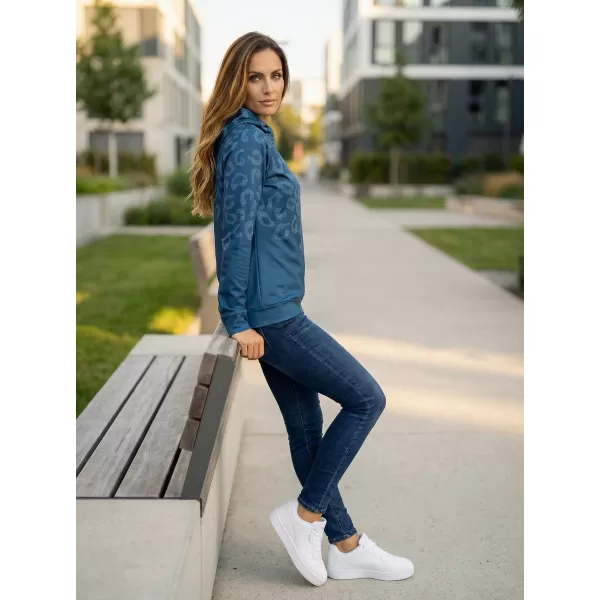  Premium cu hanorac funcțional pentru femei ALTISPORT VOJ/ALW047MI01 ALBASTRU 