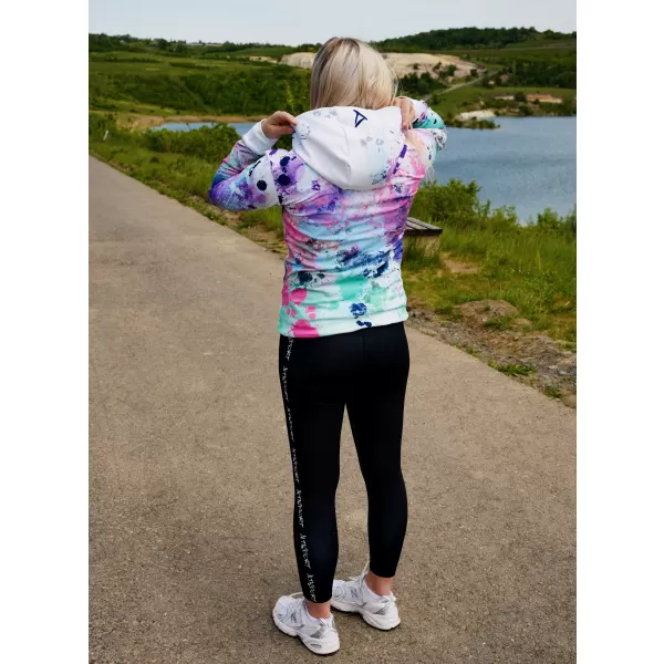  Premium cu hanorac funcțional pentru femei ALTISPORT VOJ/ALW055MI01 PURPLE-VERDE 